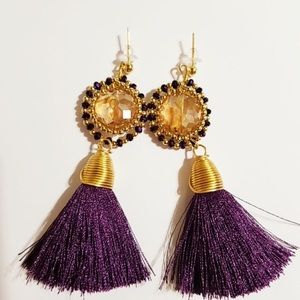 Tassel earring. 100% handmade
